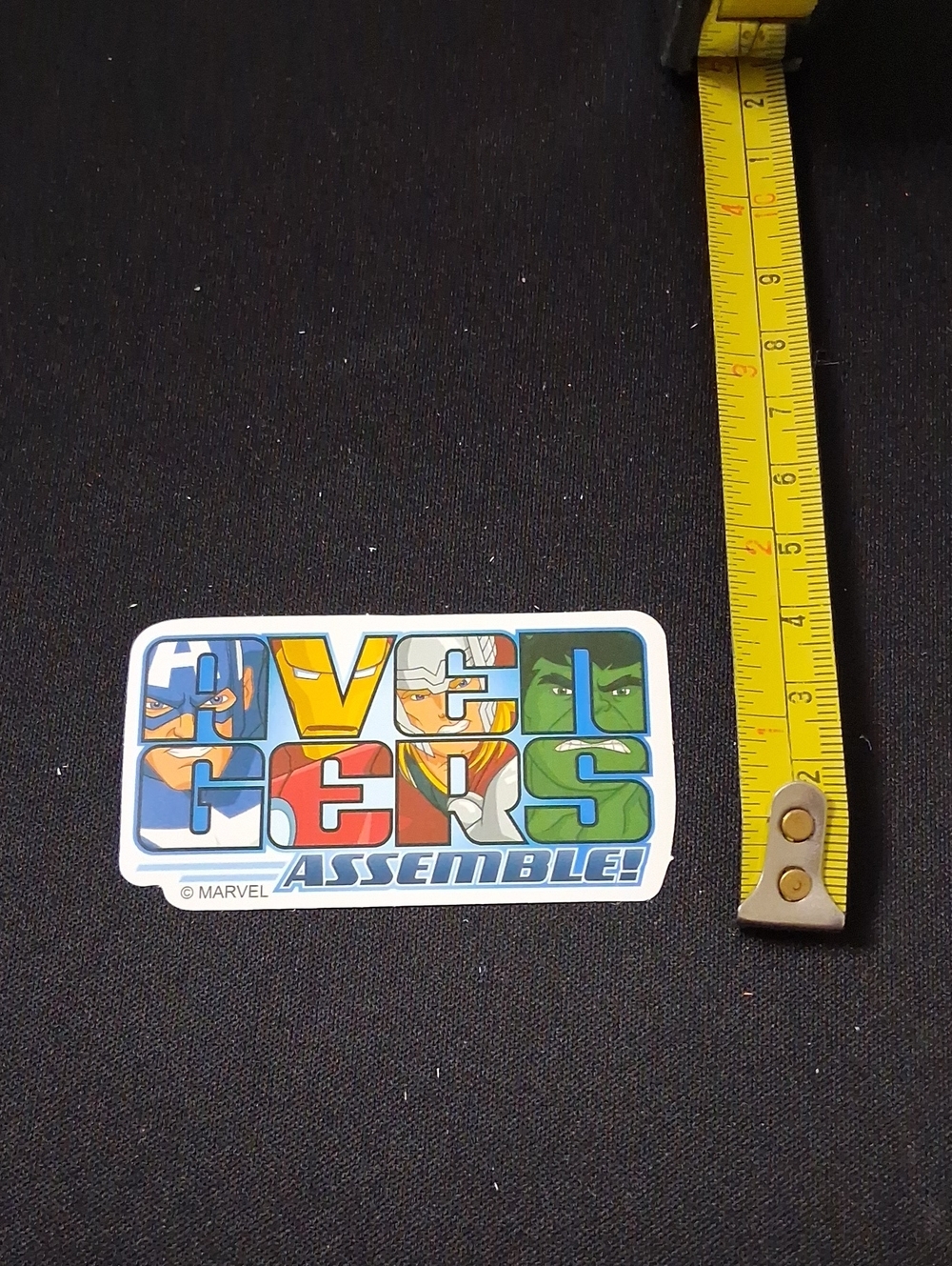 Marvel Avengers Assemble Waterproof Sticker — Blue, Red, Yellow, Green